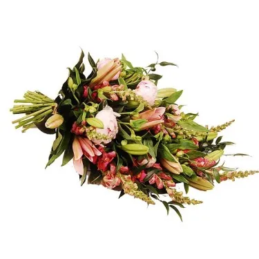 Rouwboeket zacht roze voor 47,50